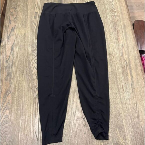 Athleta Womens Legging Pants High Rise Pull-On Drawstring Hem Black Size LT - Picture 7 of 9